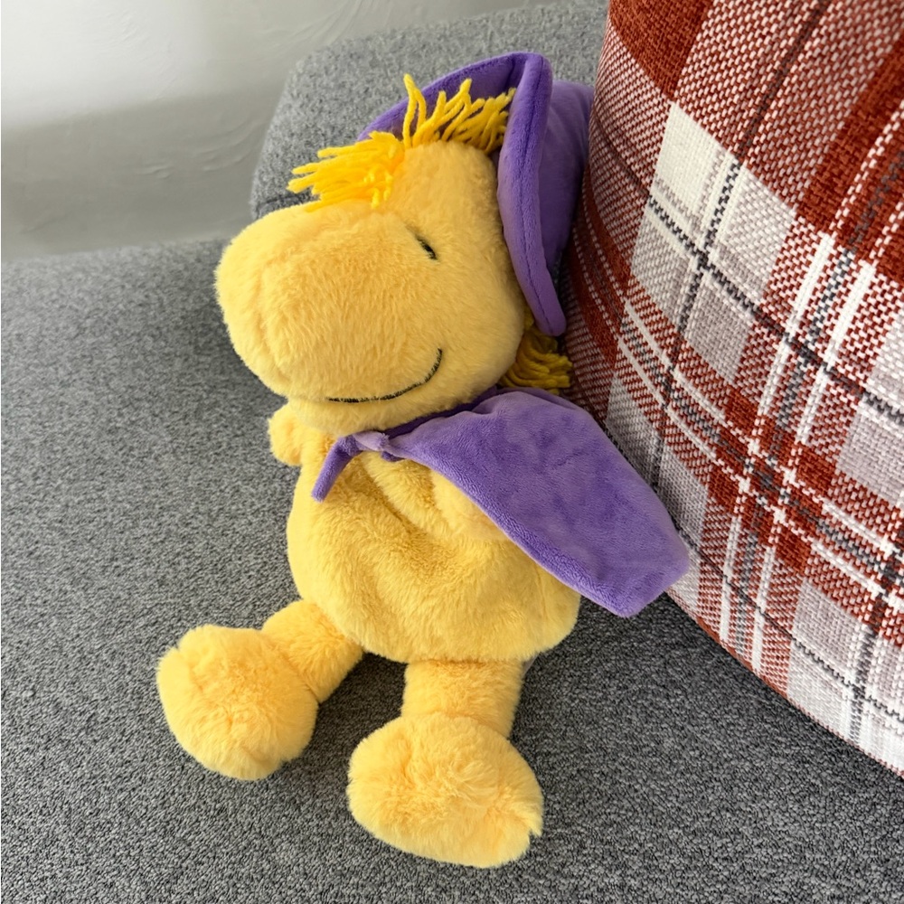 Snoopy bird Yellow Plush warmie